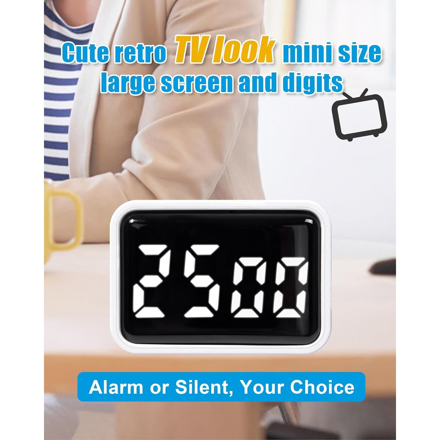 Temporizador Pomodoro Digital TPNEG Blanco Recargable USB