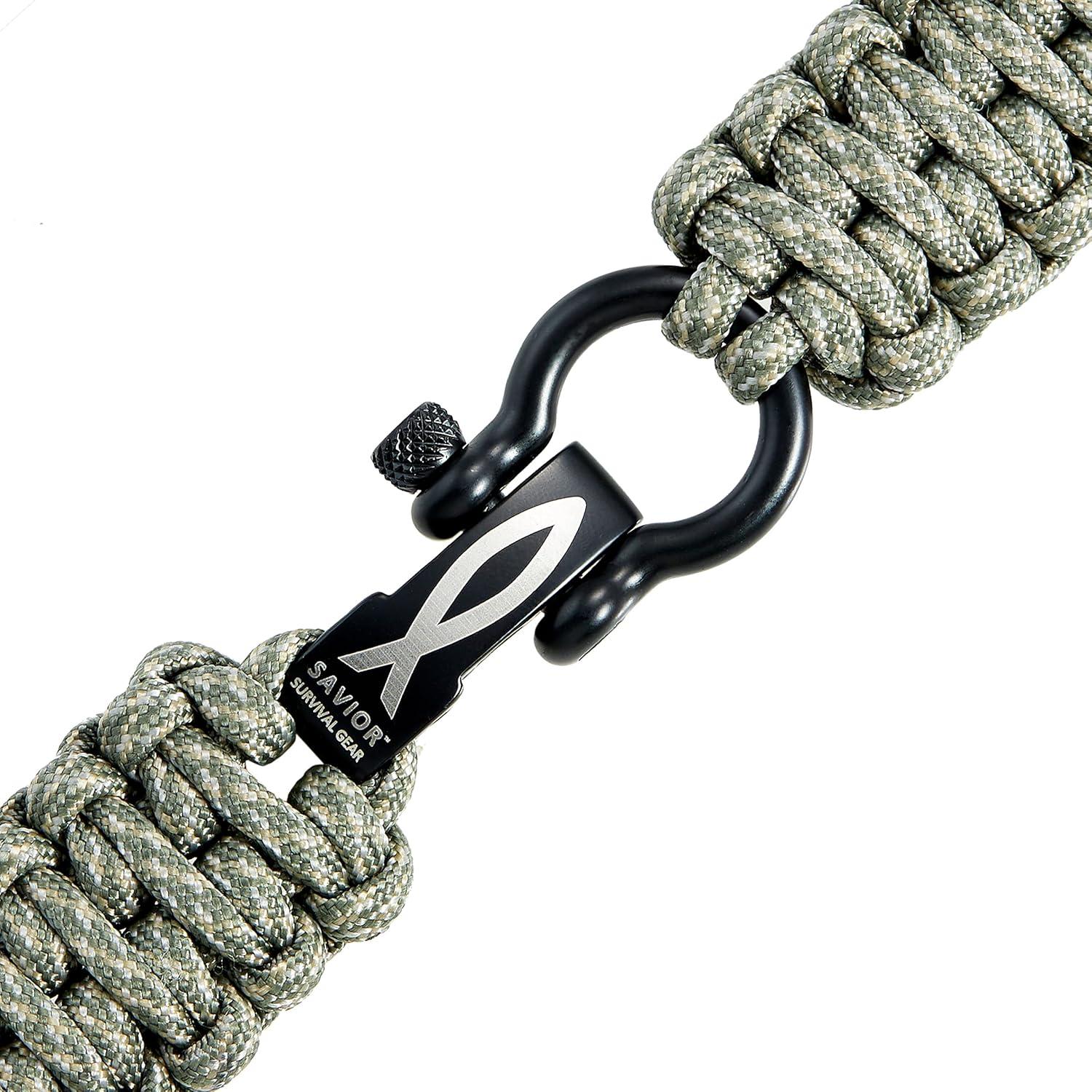 Banda de Reloj Paracord 20mm Savior Survival Gear - Unisex
