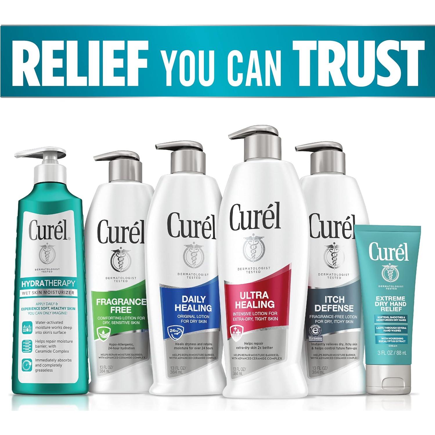 Curel Gel de Ducha Calmante 3x283g para Piel Seca y Picazón