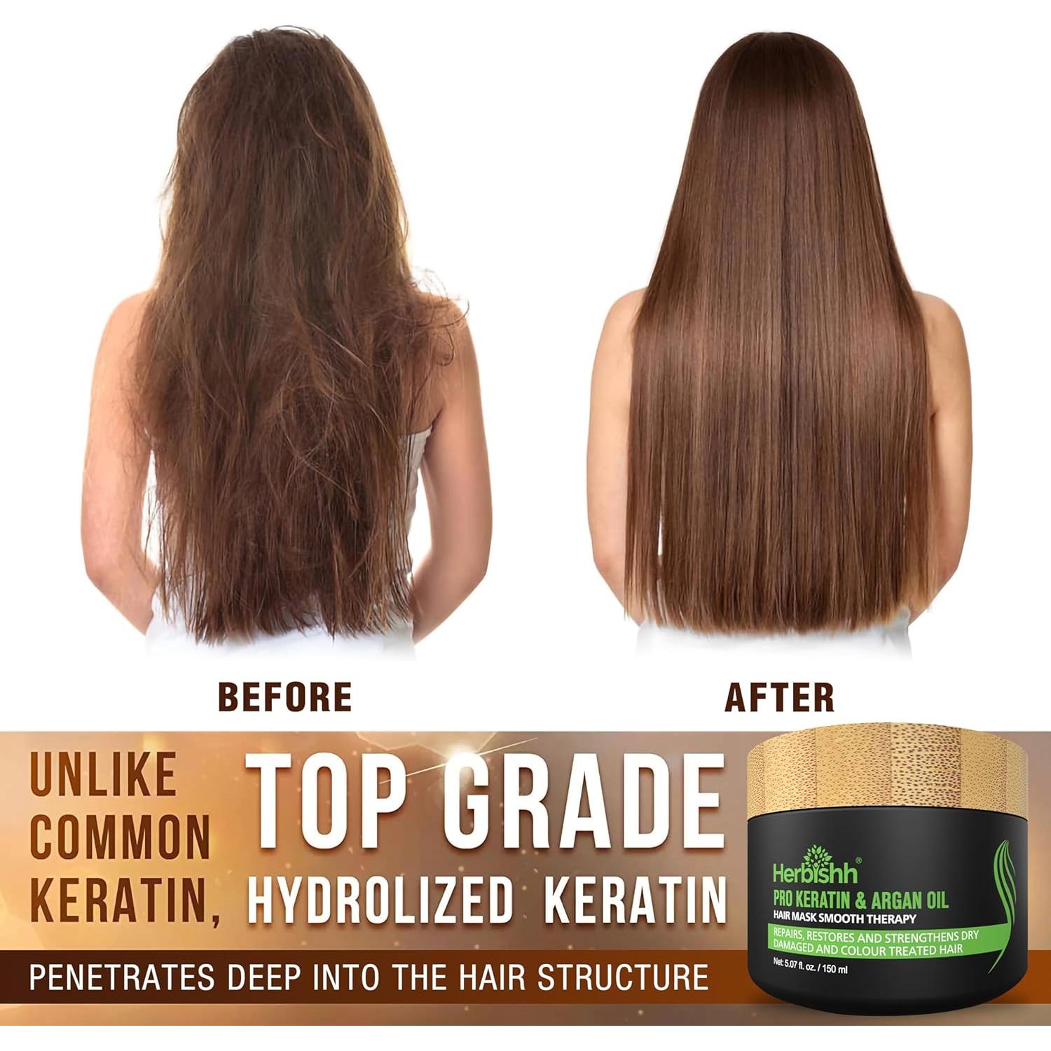 Kit Champú Colorante Herbishh 4pcs para Cabello Gris - Negro