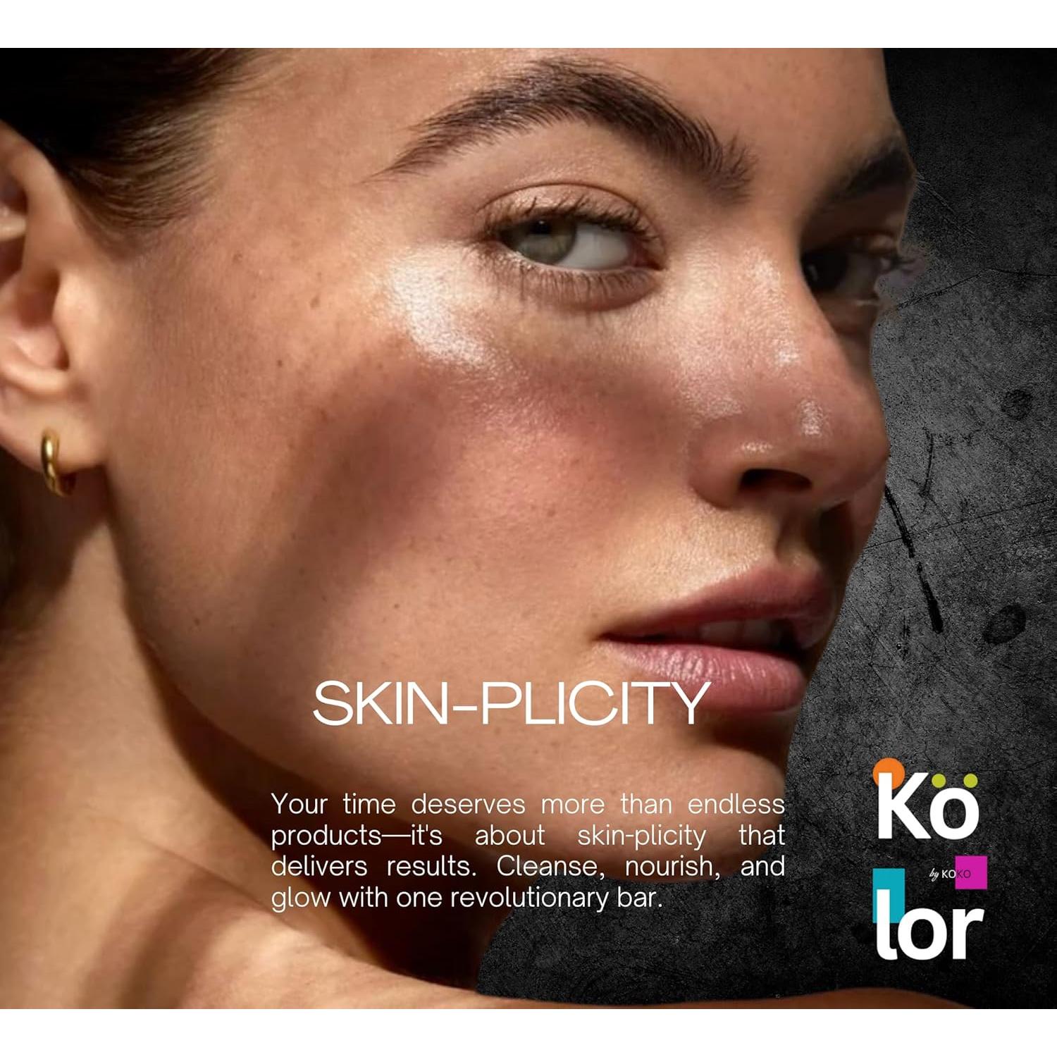 Jabón en Barra Kojic & Cúrcuma 300g Kokoromo - Cuidado Facial y Corporal