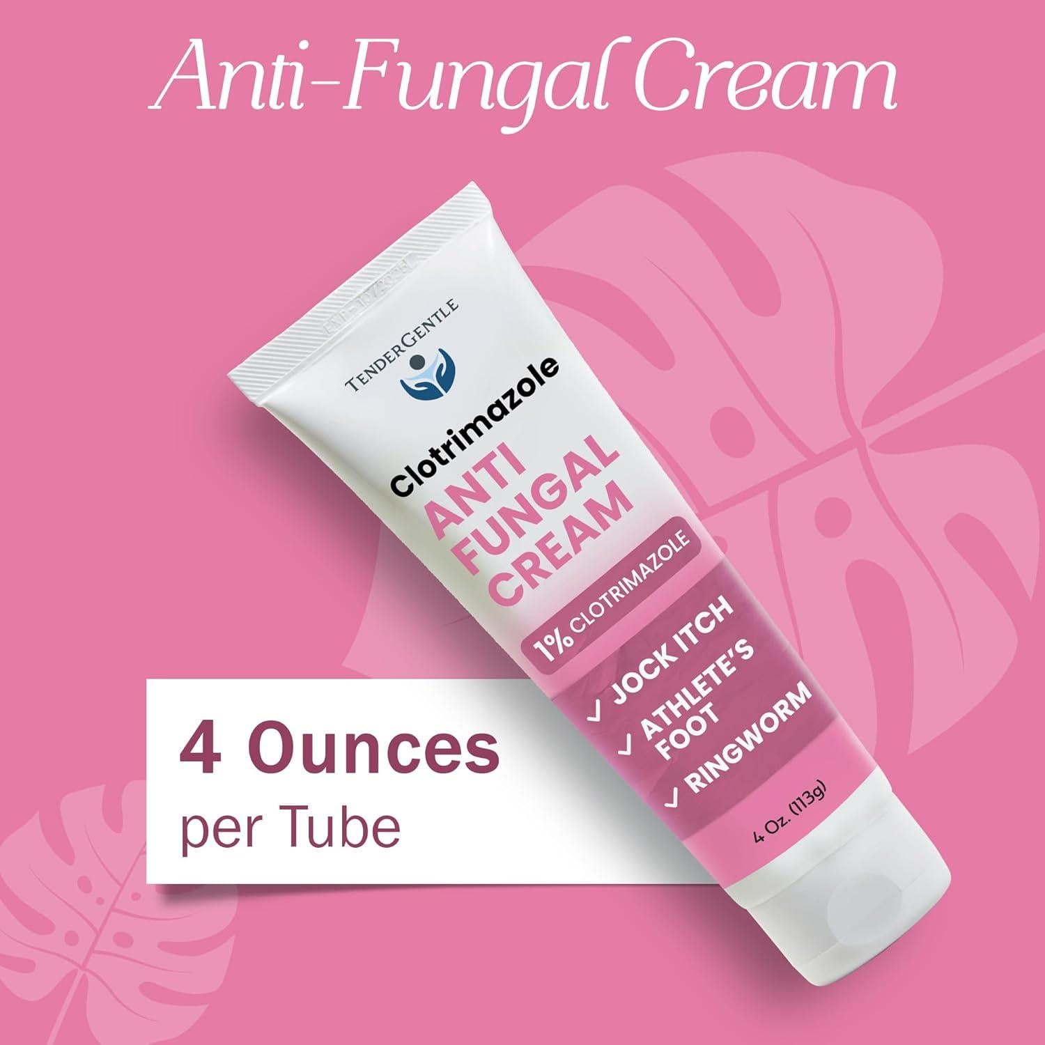 Crema Antifúngica TenderGentle Clotrimazol 113.4 g - Pie de Atleta