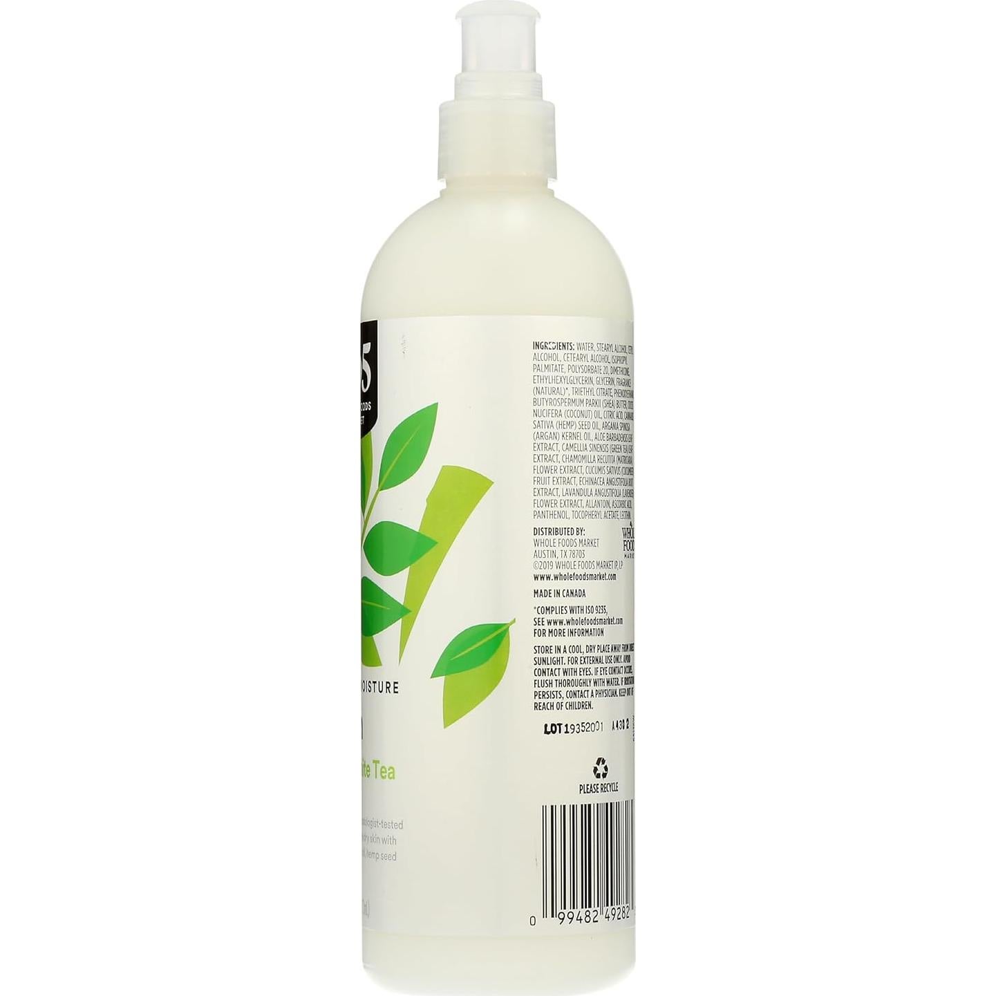 Loción Hidratante 365 Whole Foods 454g Aloe y Té Blanco