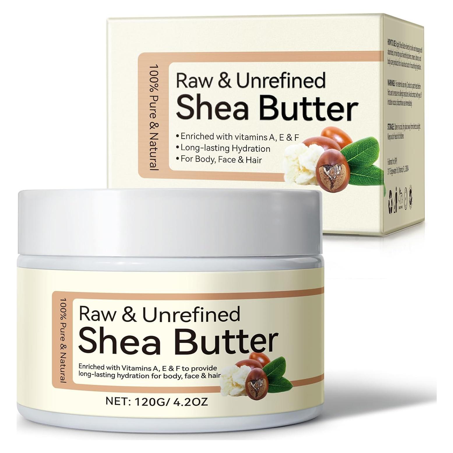 Manteca de Karité Cruda y Sin Refinar 124 ml - Hidratante Natural