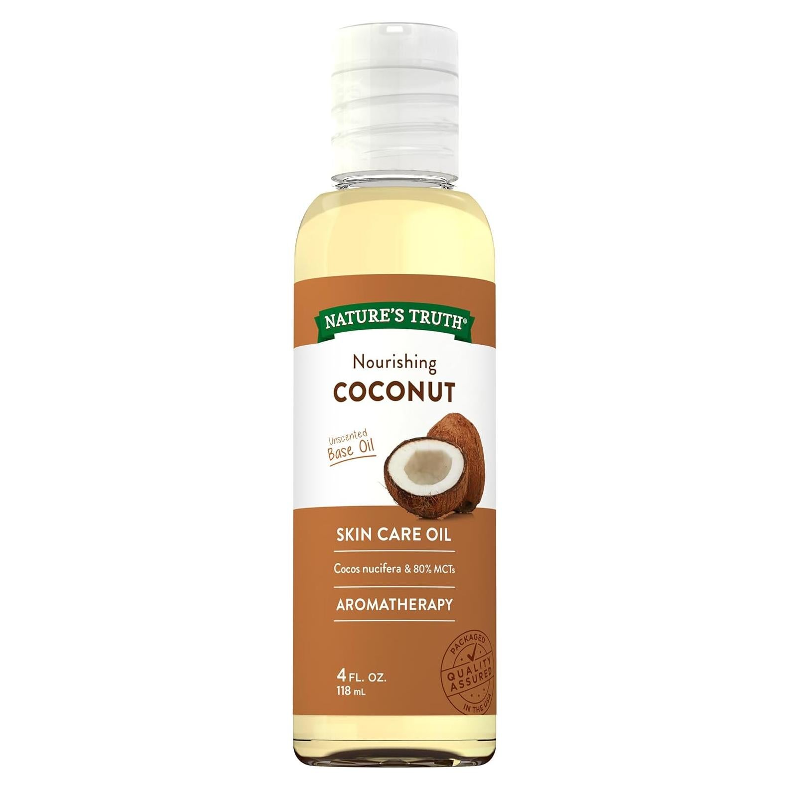 Aceite de Coco Nature's Truth 118.3 ml Sin Fragancia
