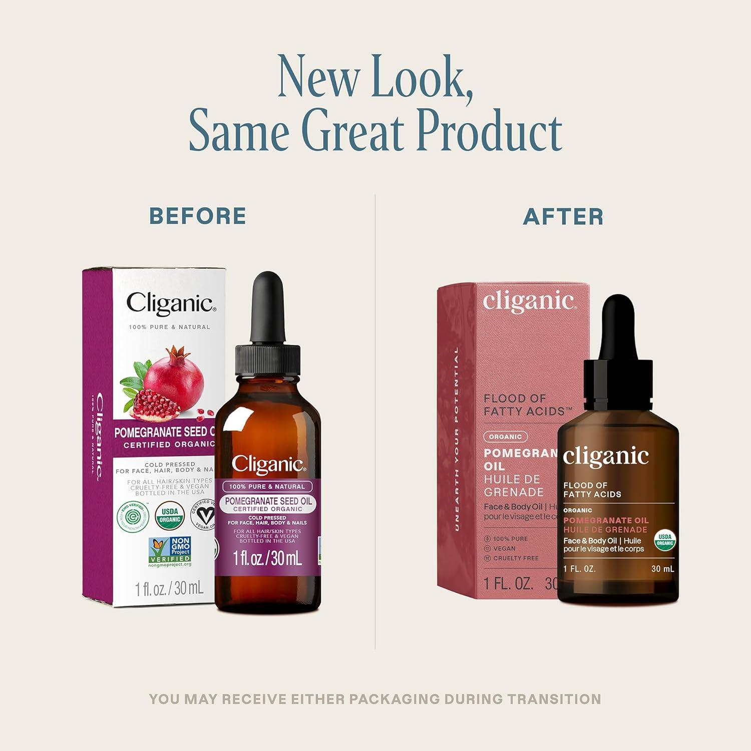 Aceite de Granada Orgánico Cliganic 30ml Puro Prensado en Frío