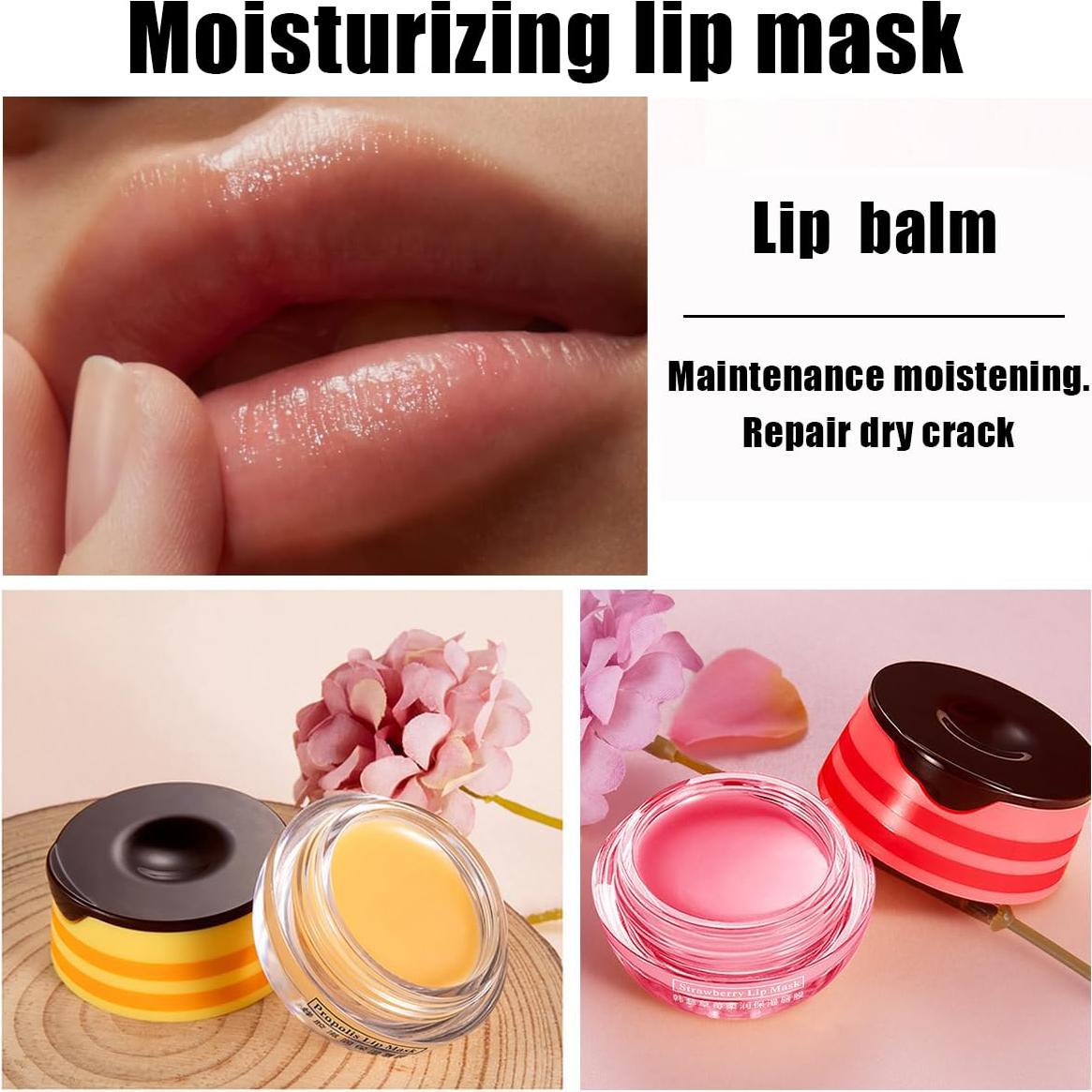 Bálsamo Labial Hidratante XTJXTJ - Miel y Fresa - 4 Piezas