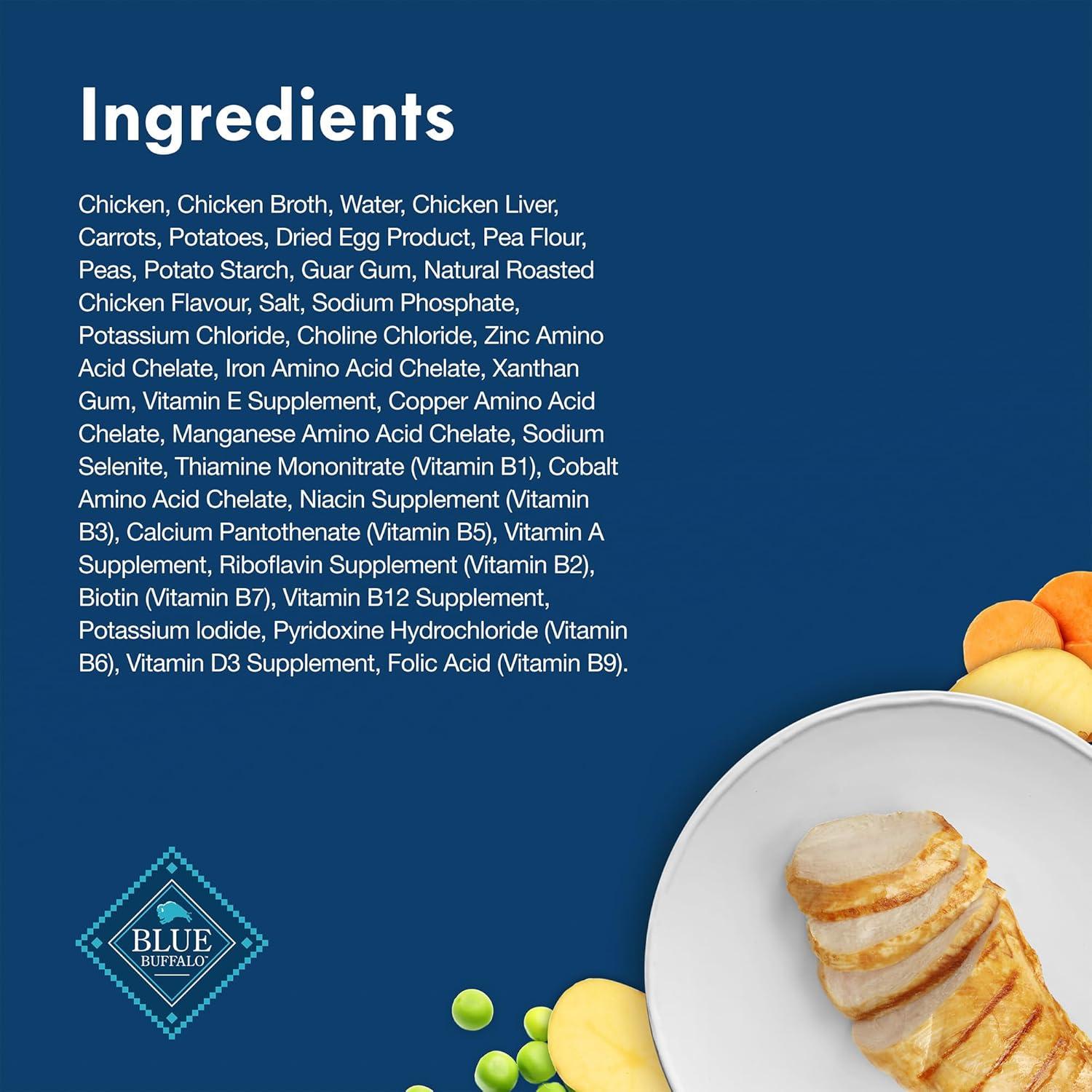 Comida Húmeda Natural para Perros Pequeños Blue Buffalo 12x99g Pollo