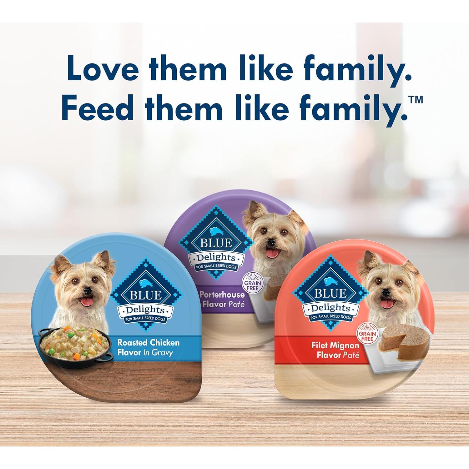 Comida Húmeda Natural para Perros Pequeños Blue Buffalo 12x99g Pollo