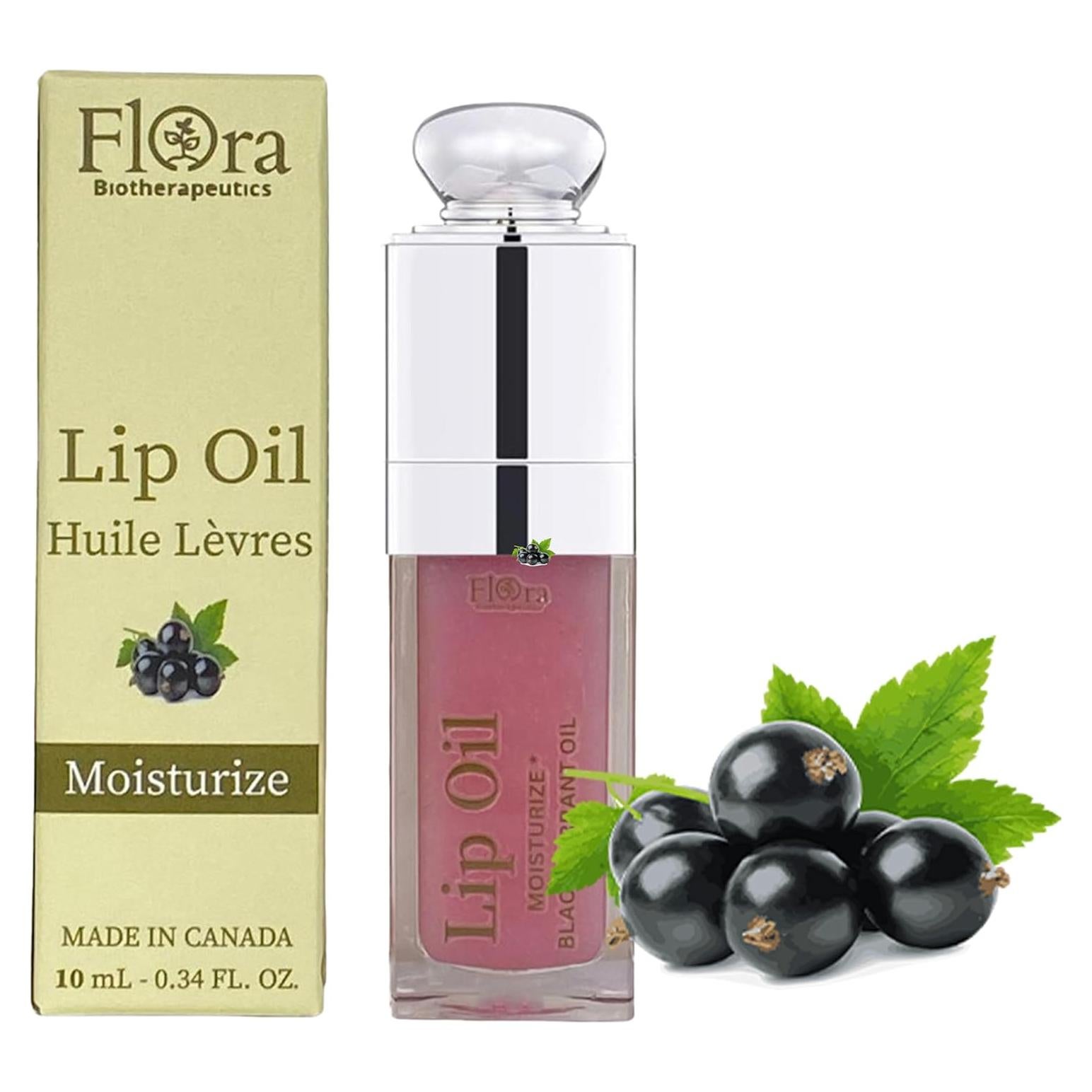 Aceite Labial Orgánico Flora Currante Negro 10 ml Hidratante