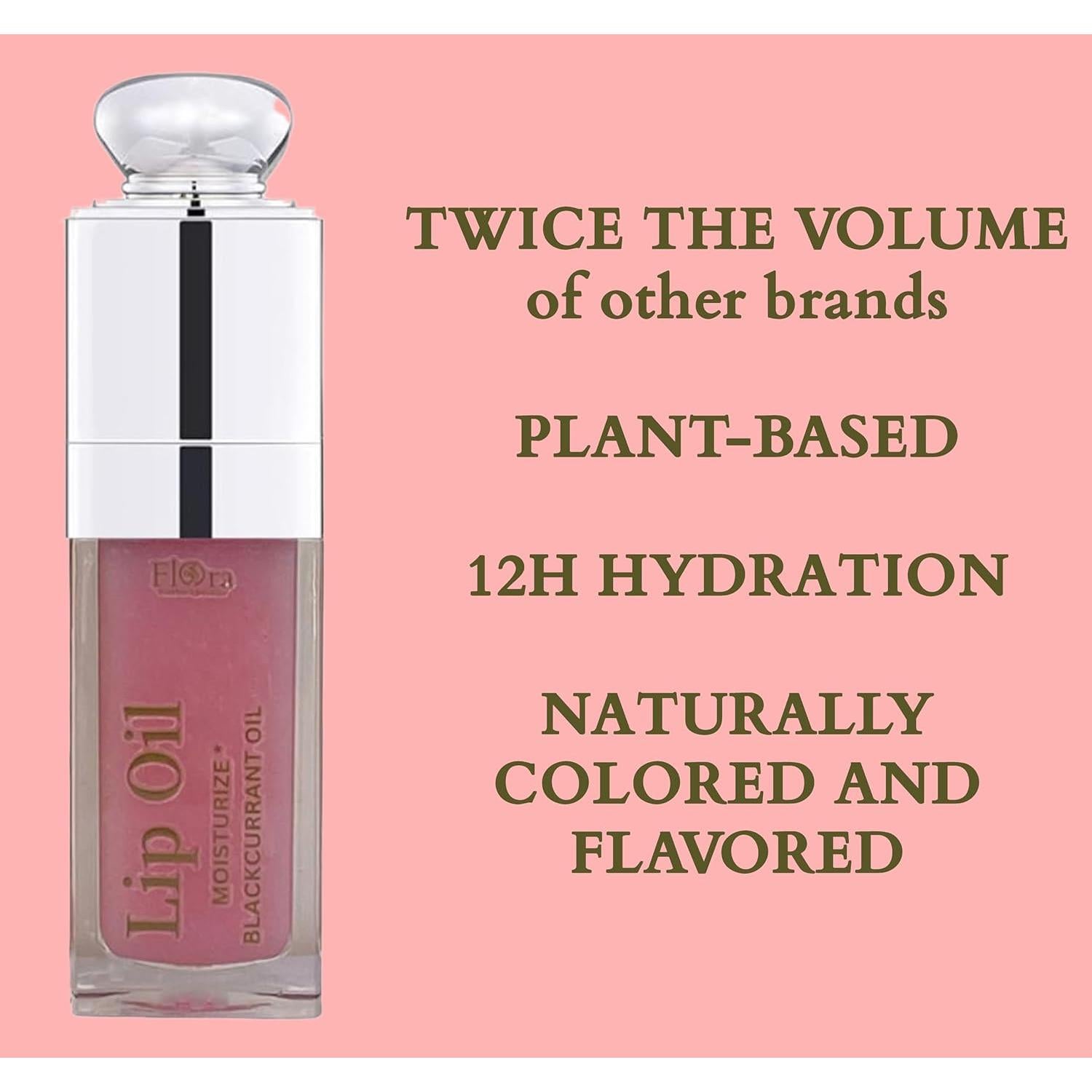 Aceite Labial Orgánico Flora Currante Negro 10 ml Hidratante