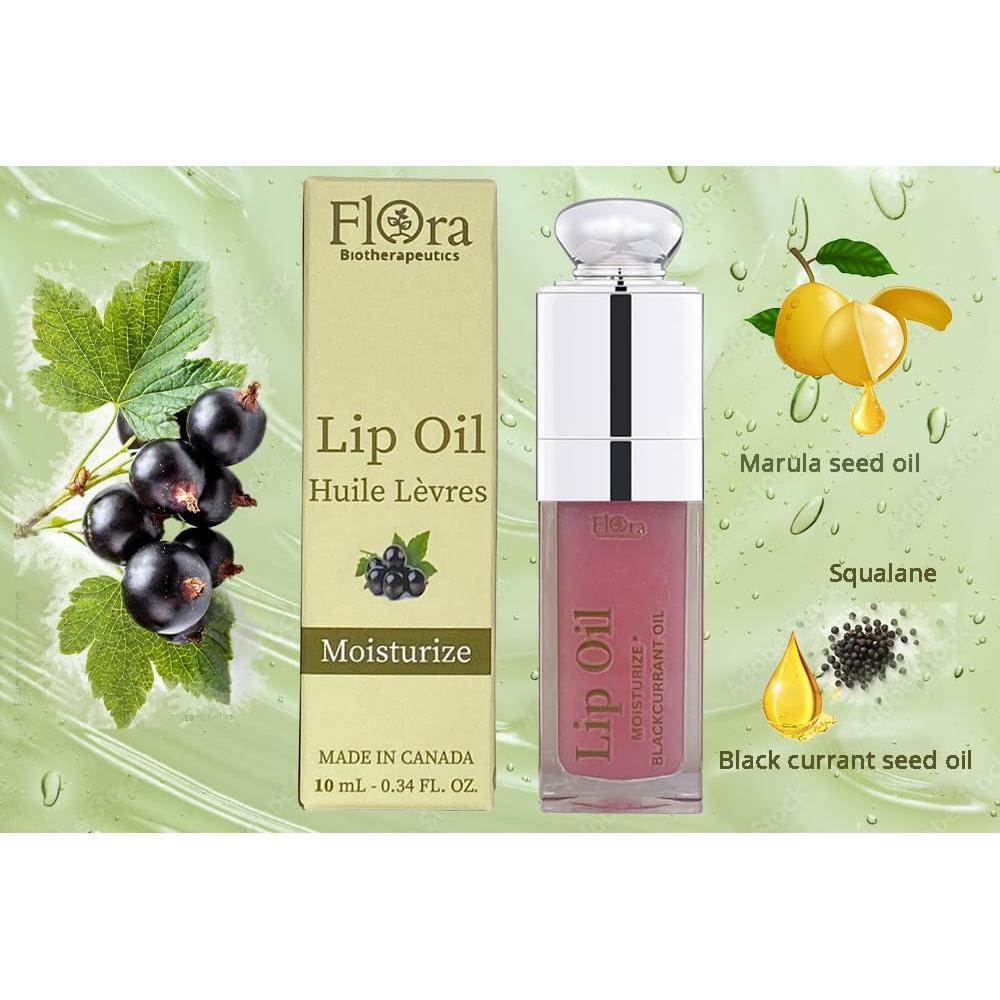 Aceite Labial Orgánico Flora Currante Negro 10 ml Hidratante