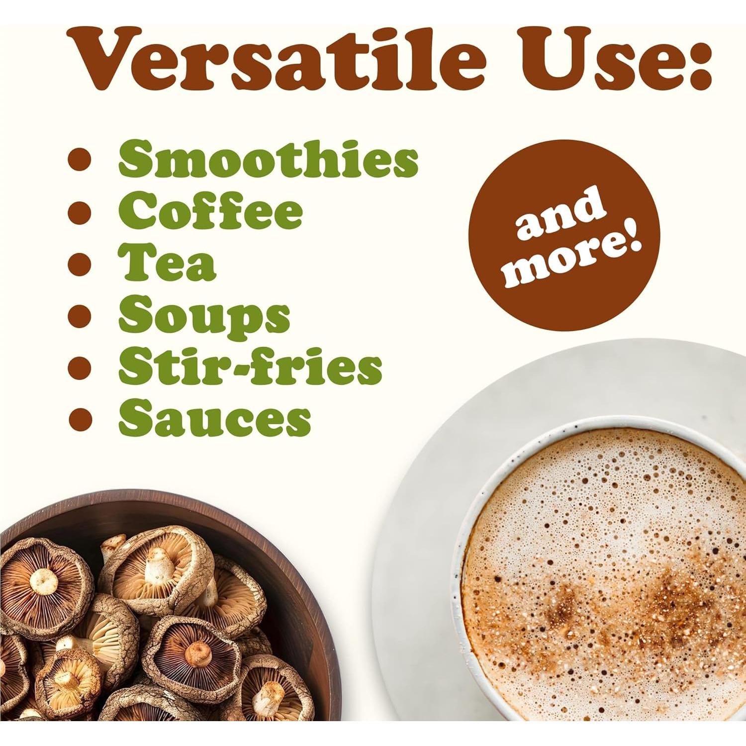 Polvo de Champiñón Shiitake Orgánico Food to Live 113g - Vegano