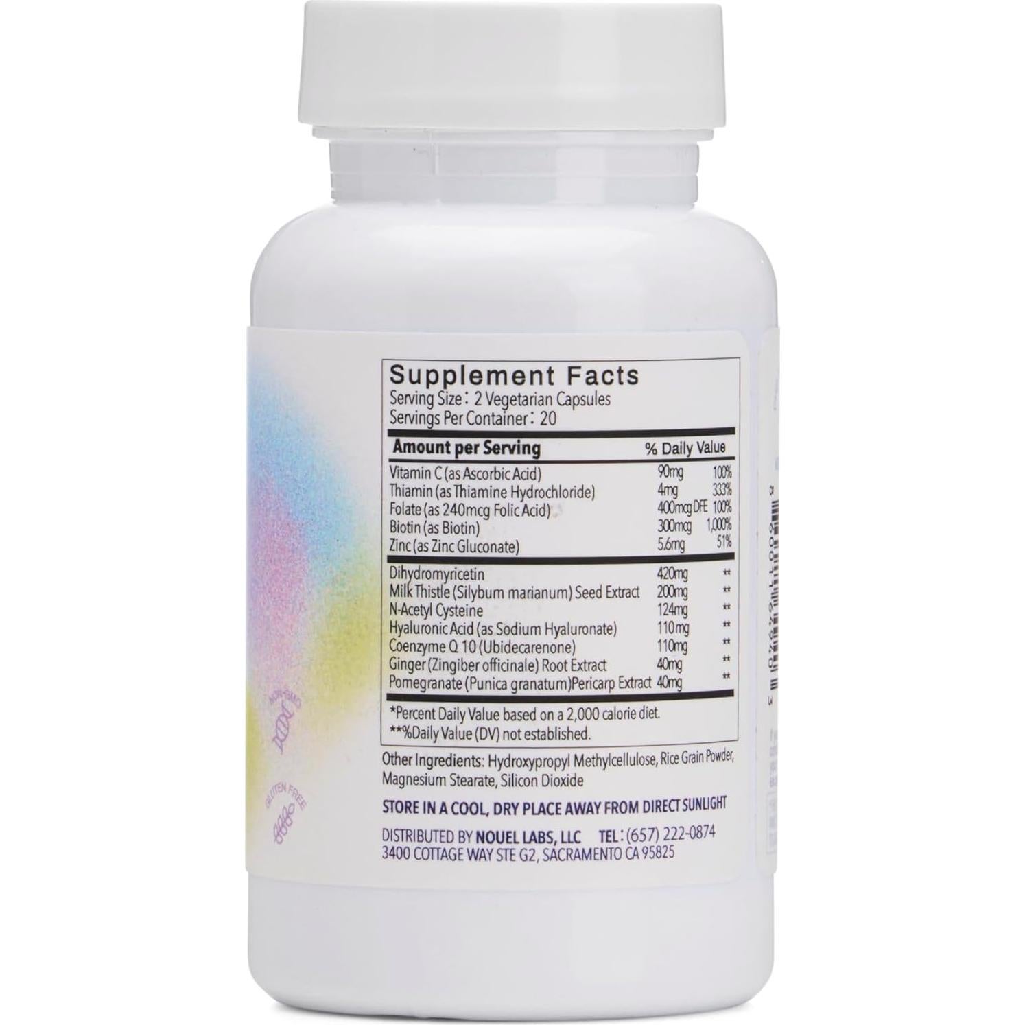 Suplemento Nouel para Piel, Hígado e Inmunidad - 40 Cápsulas