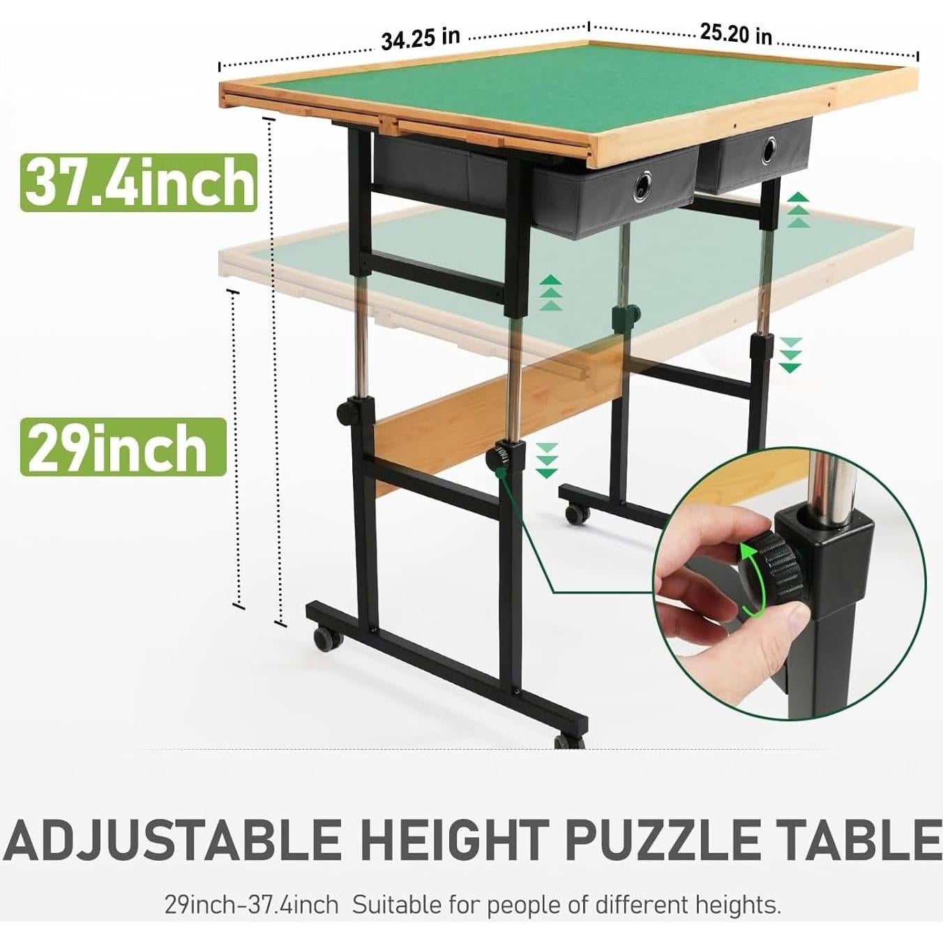 Mesa de Rompecabezas BuilderButler 1500 Piezas Ajustable