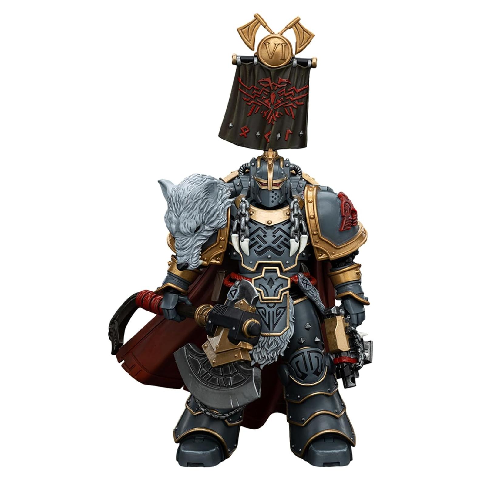 Figura de Acción JOYTOY Warhammer 40k Lobos Espaciales 1/18