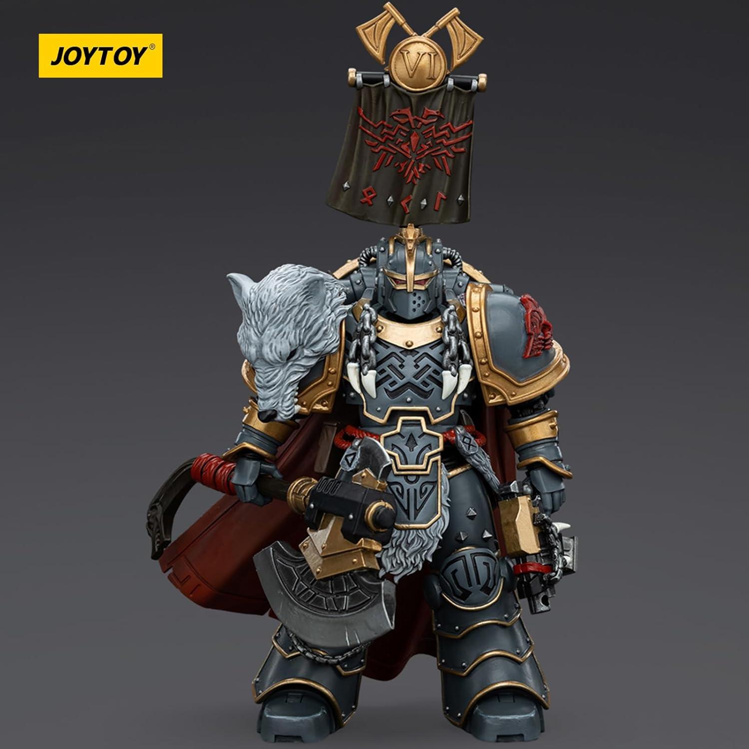 Figura de Acción JOYTOY Warhammer 40k Lobos Espaciales 1/18