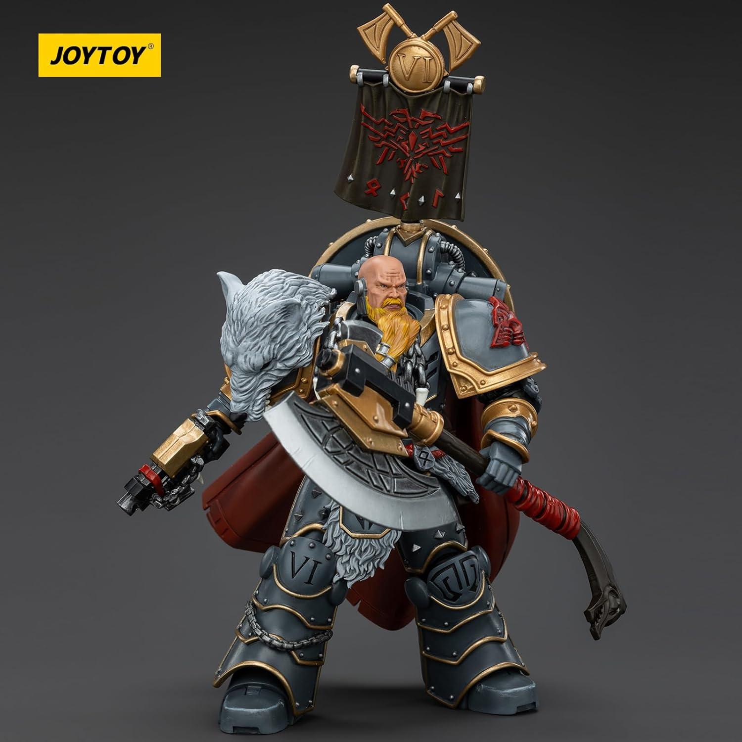 Figura de Acción JOYTOY Warhammer 40k Lobos Espaciales 1/18