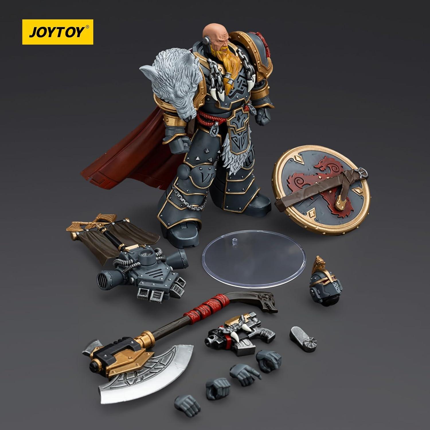 Figura de Acción JOYTOY Warhammer 40k Lobos Espaciales 1/18