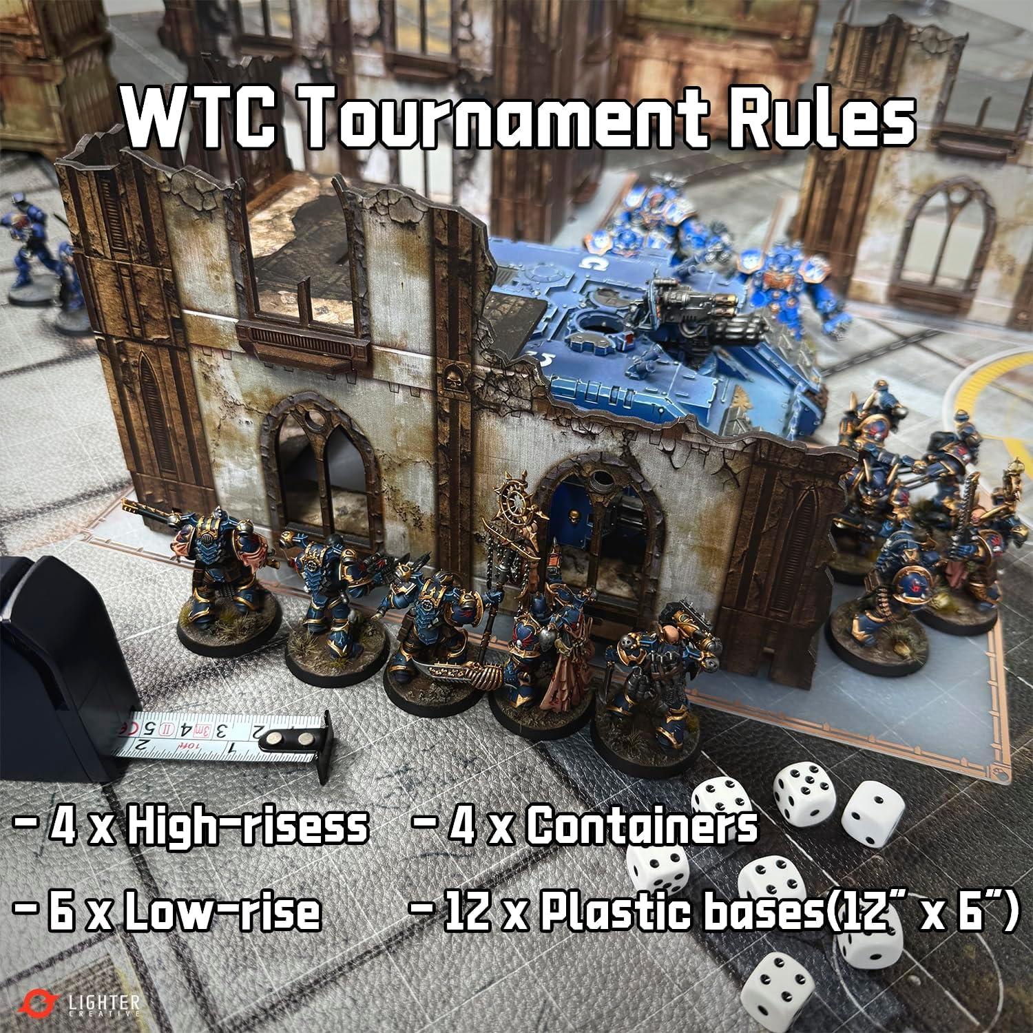 Juego de Terreno WTC 14 Piezas para WH40K 28mm/32mm