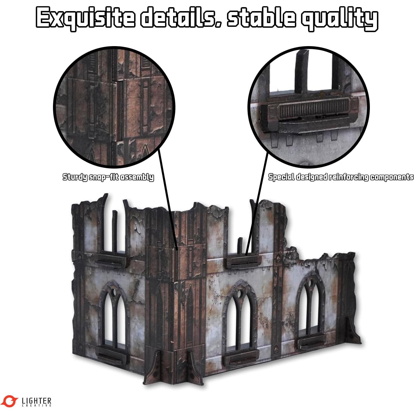 Juego de Terreno WTC 14 Piezas para WH40K 28mm/32mm