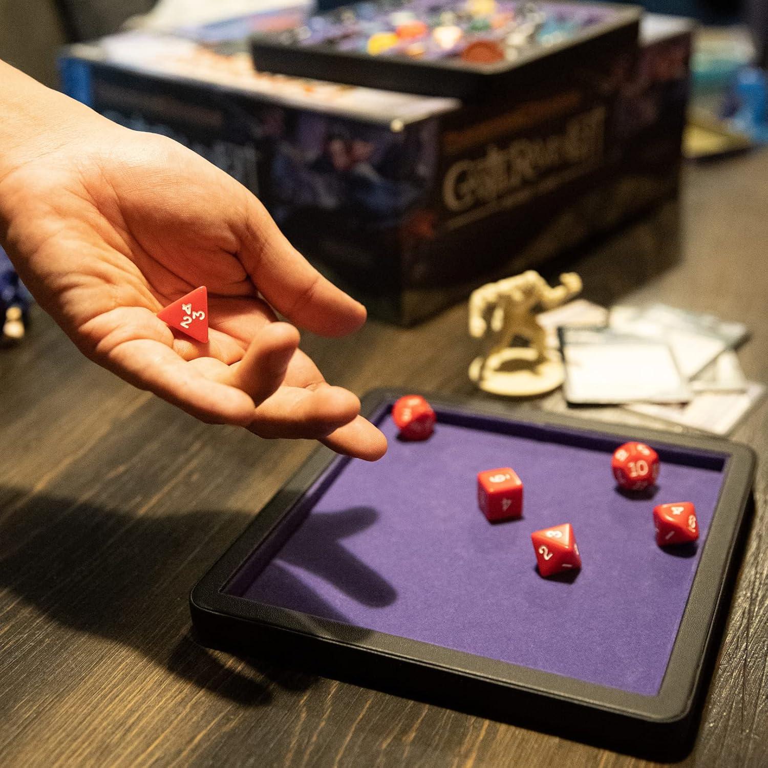 Bandeja de Dados Guarida Dados Púrpura con Tapa Magnética 17.78 cm