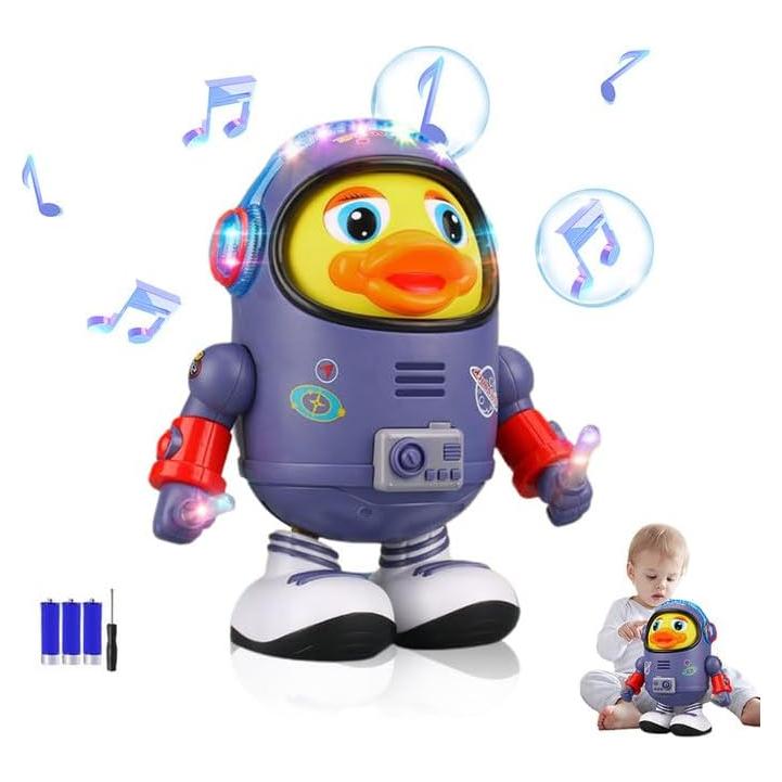 Juguete Pato Espacial Bailarín Eléctrico Drkicsy 16x11.5 cm