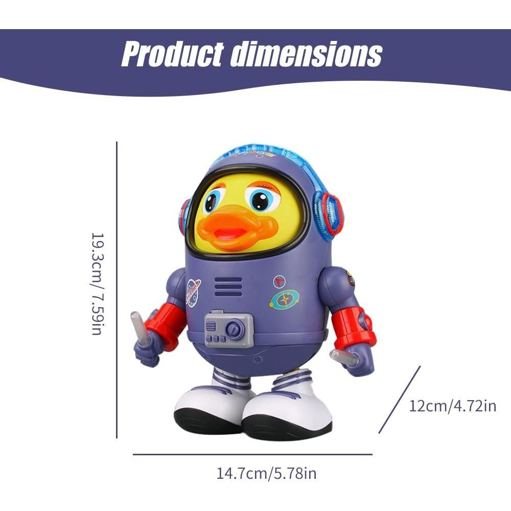 Juguete Pato Espacial Bailarín Eléctrico Drkicsy 16x11.5 cm