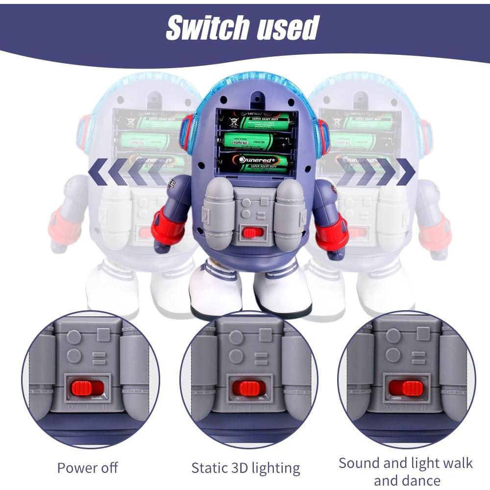 Juguete Pato Espacial Bailarín Eléctrico Drkicsy 16x11.5 cm