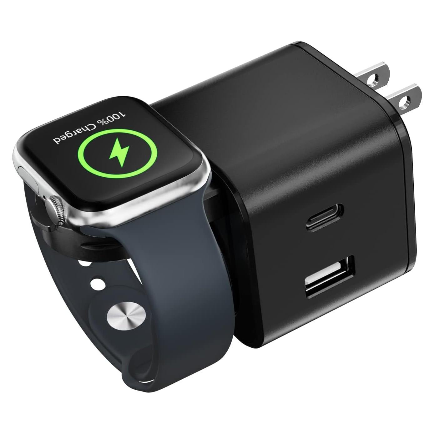 Cargador Rápido 36W 3 en 1 Shenzhenshi - USB-C, USB-A, Apple Watch