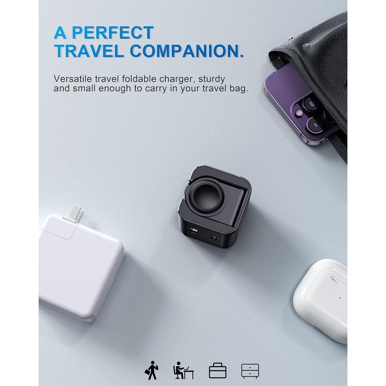 Cargador Rápido 36W 3 en 1 Shenzhenshi - USB-C, USB-A, Apple Watch