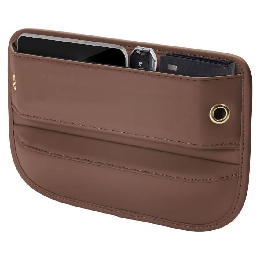 Organizador Lateral de Asiento de Coche INTMOOD Cuero Marrón