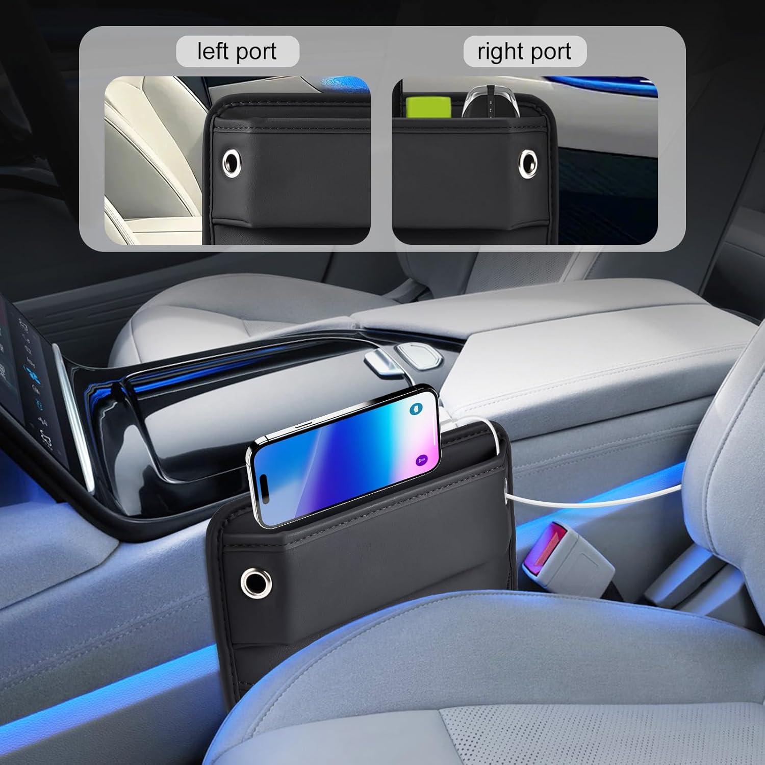 Organizador Lateral de Asiento de Coche INTMOOD Cuero Marrón