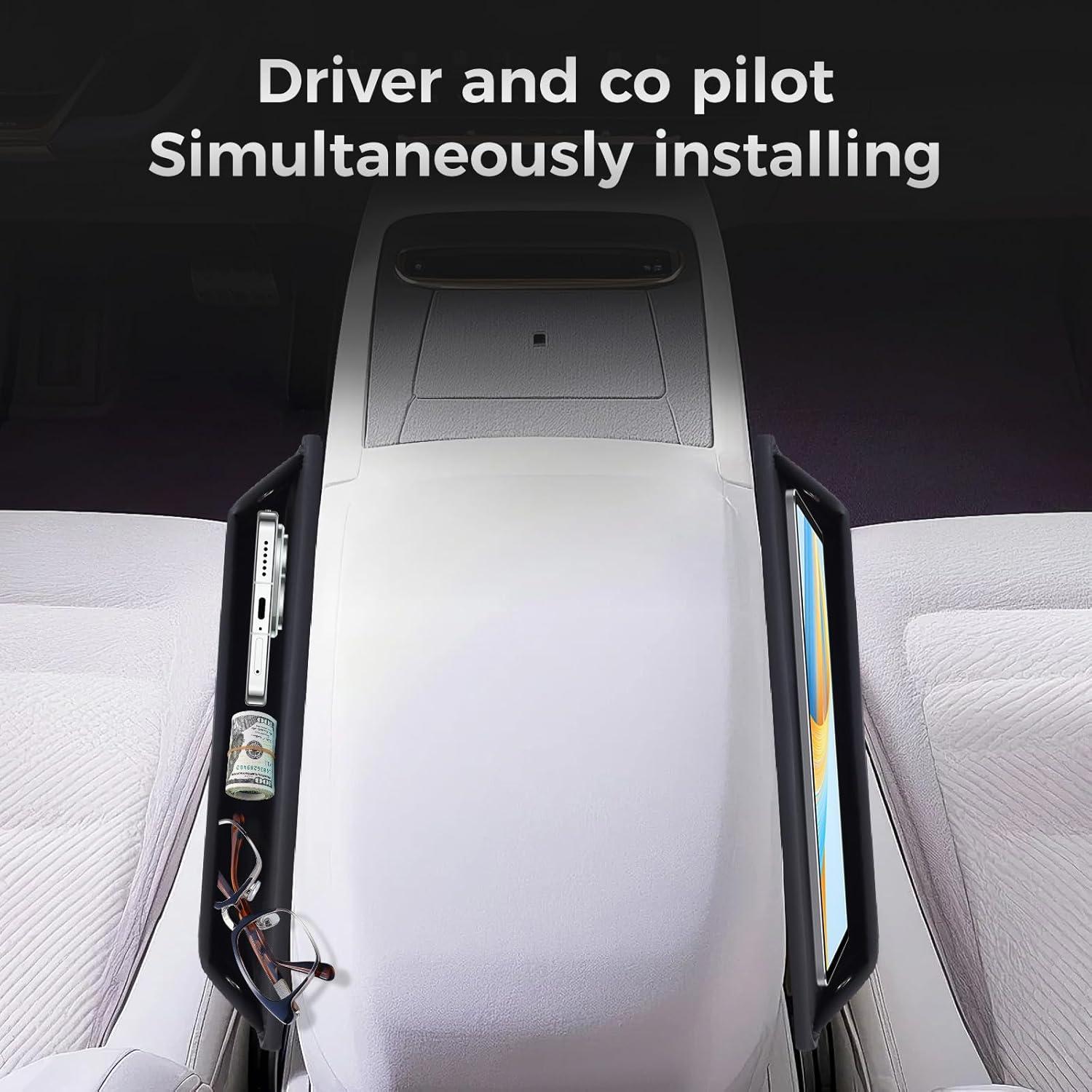 Organizador Lateral de Asiento de Coche INTMOOD Cuero Marrón