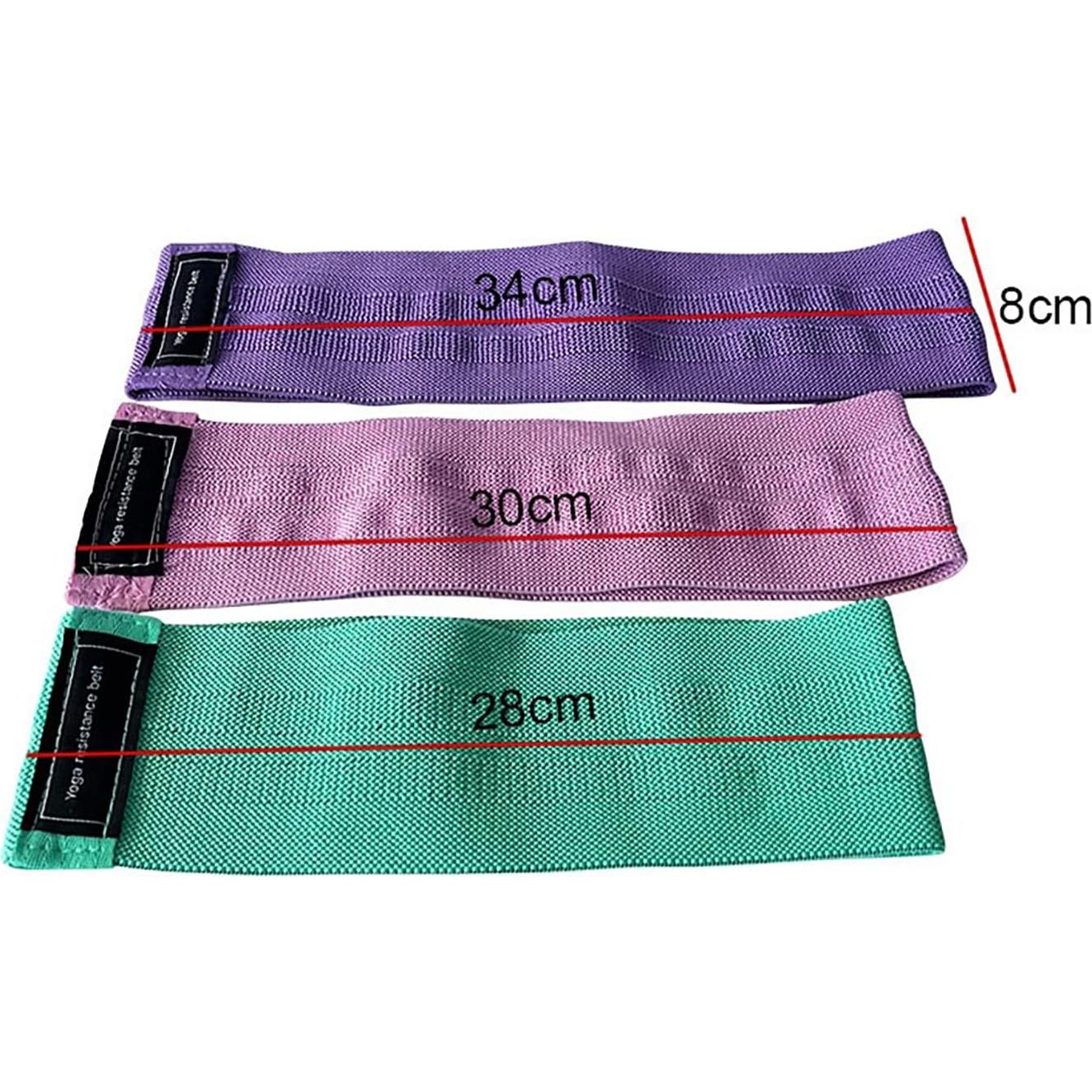 Bandas de Resistencia Edidie 3 Pcs para Ejercicio y Pilates