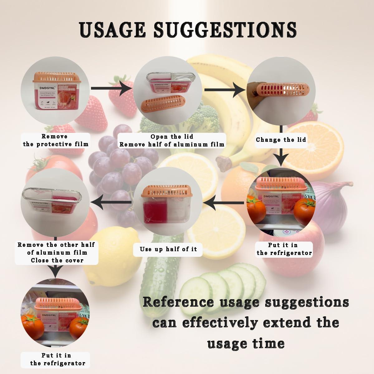 Desodorante de Refrigerador DMDGYNL Durazno 2 Pcs Efectivo