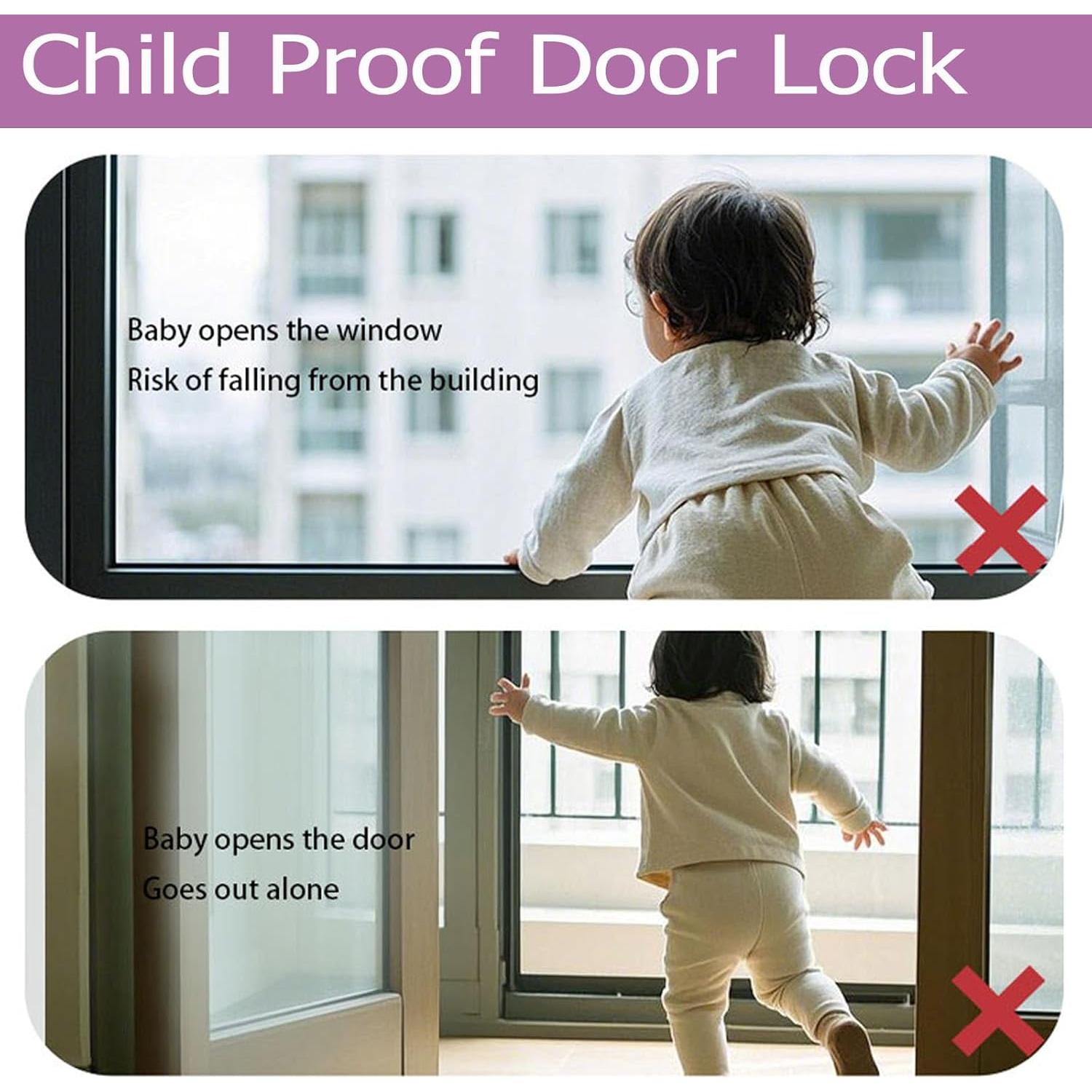 Cerradura de Seguridad para Puertas Niños 2 Paquetes 3M