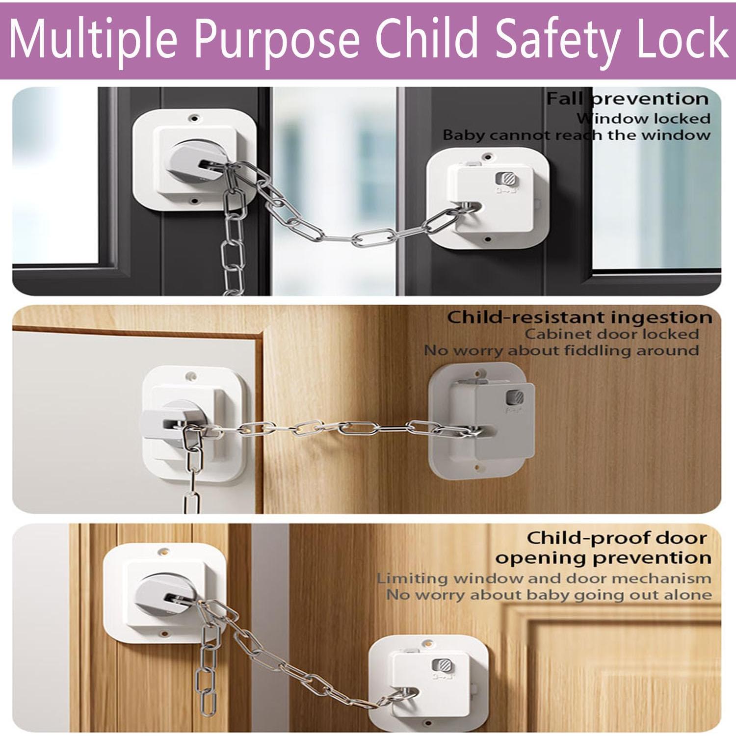 Cerradura de Seguridad para Puertas Niños 2 Paquetes 3M