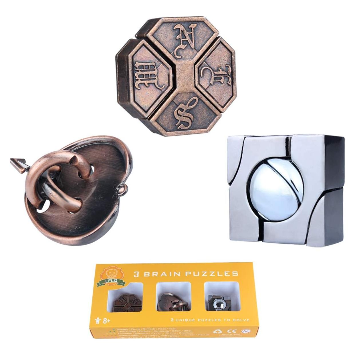 Rompecabezas de Sopa de Letras Long Fa Naranja 3 Sets IQ