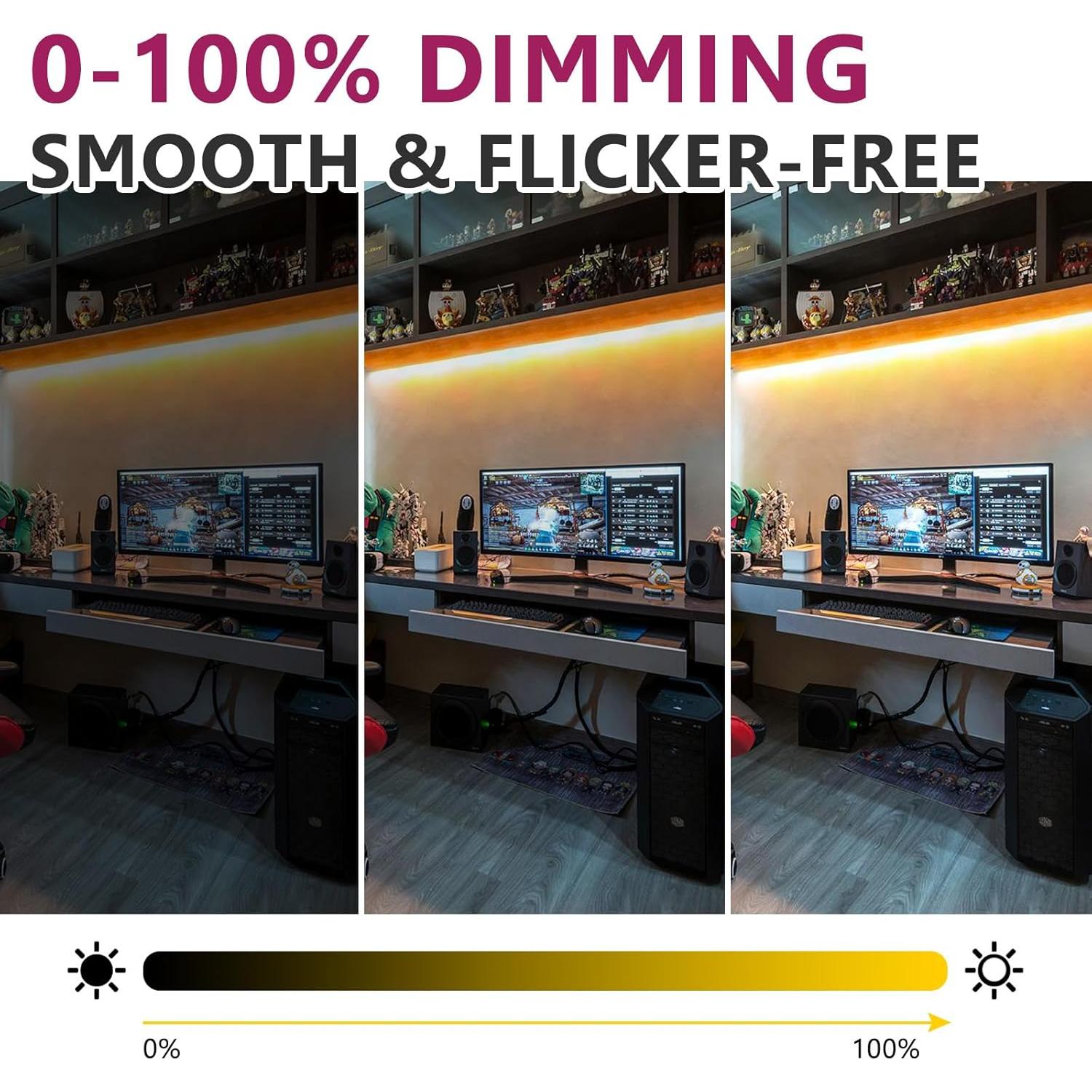 Cinta de Luz LED COB Dimmable EMITEVER 5m 2700K 156 LEDs/ft