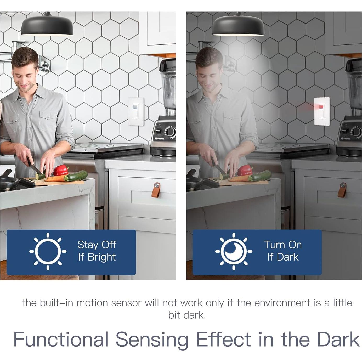 Interruptor de Movimiento PIR Wi-Fi MOES 1 Gang con APP