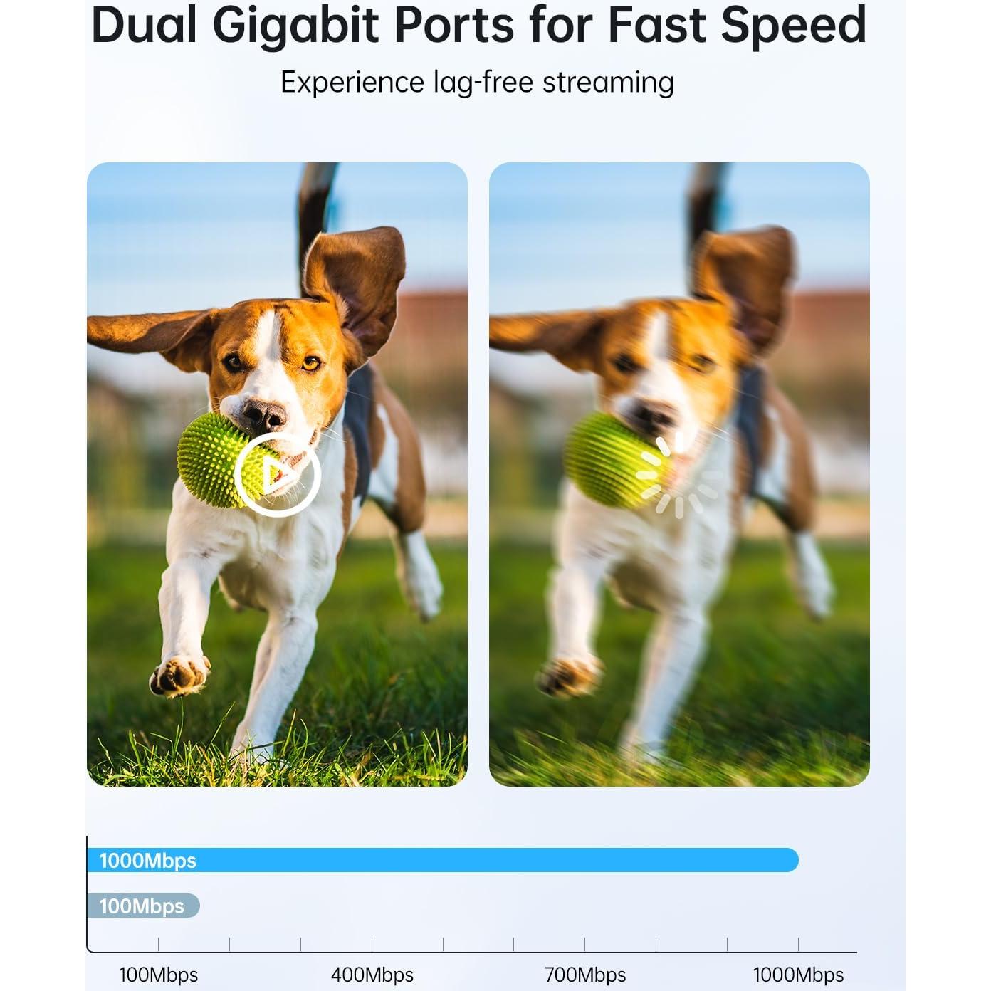 Puente Inalámbrico UeeVii CPE990 5.8GHz 5KM IP66 Negro