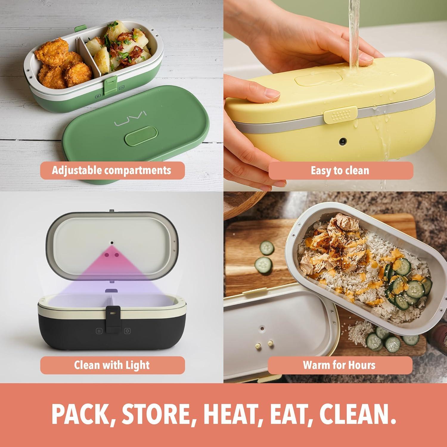 Caja de Almuerzo Eléctrica UVI 0.91 kg Autodesinfectante