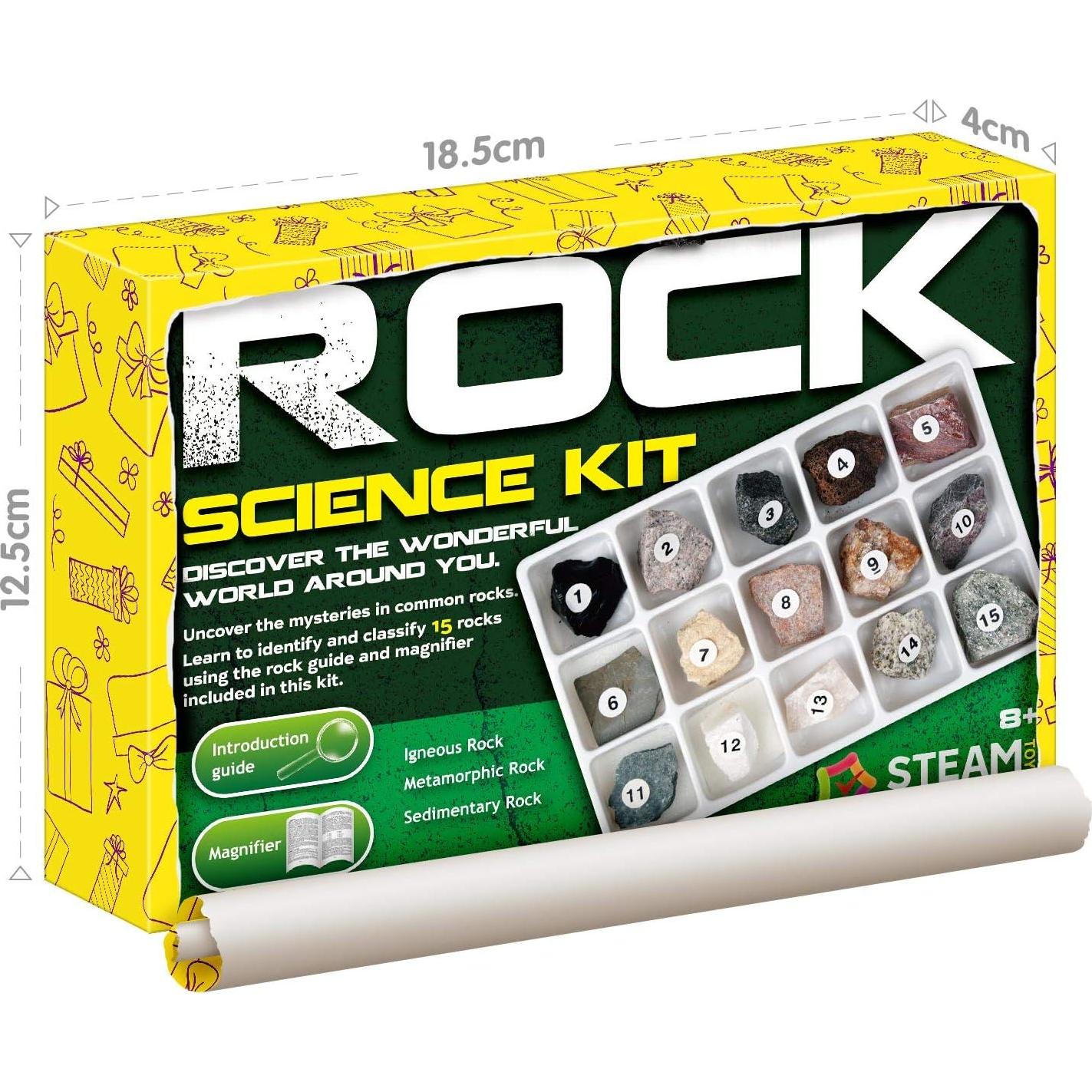 Kit de Ciencia Geología 15 Especímenes Rock & Stone