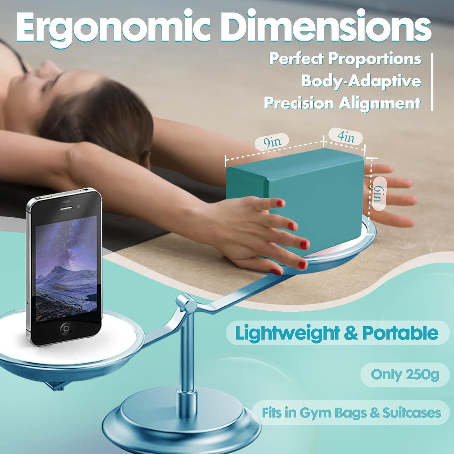 Bloque de Yoga Sozilifty EVA Antideslizante 23x15x10 cm Verde