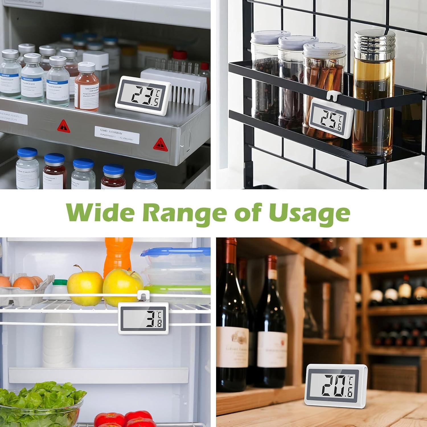 Termómetro Digital KeeKit para Refrigerador y Congelador - 2 Paquete