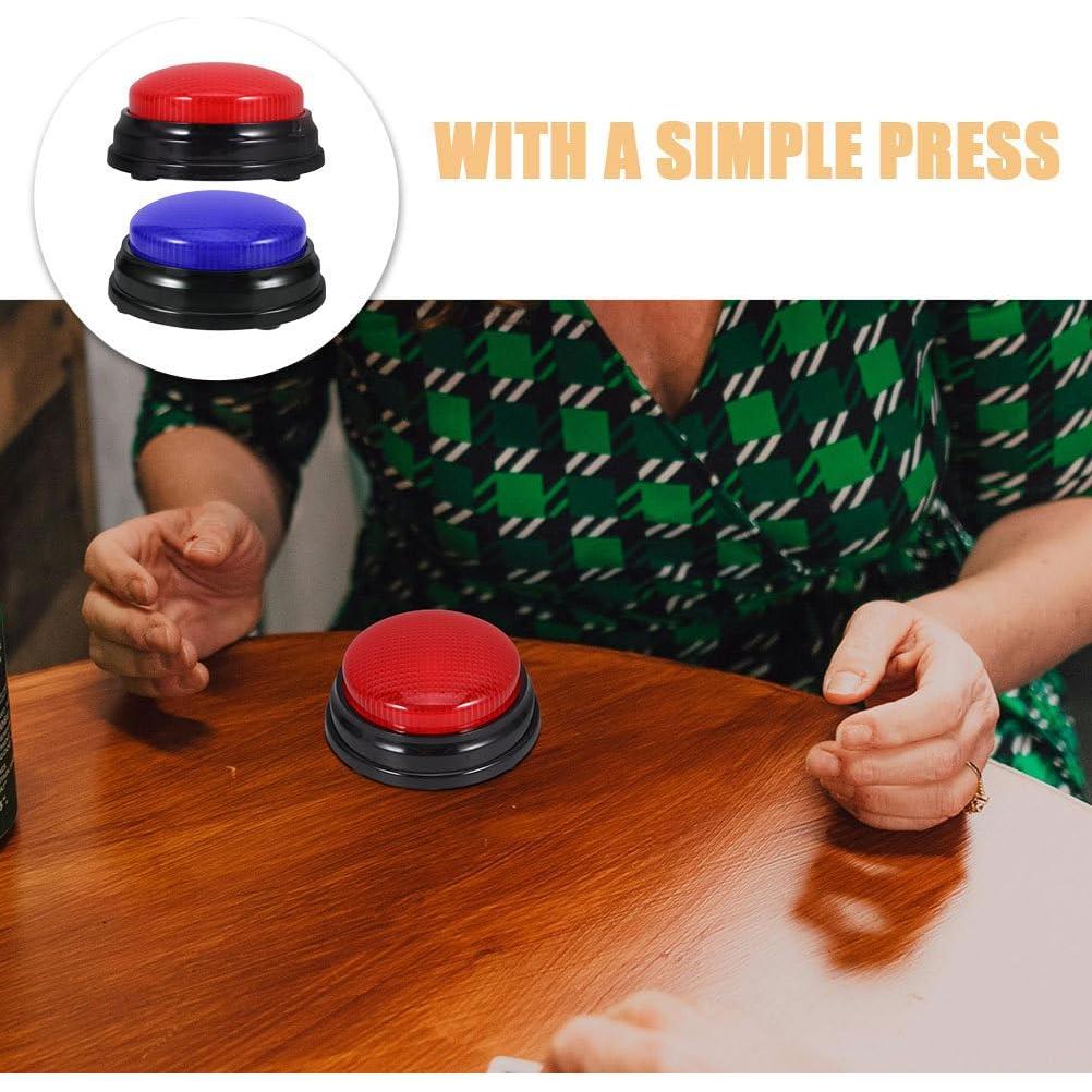 Botones de Respuesta Toyvian para Juegos de Fiesta y Aula, 2pcs