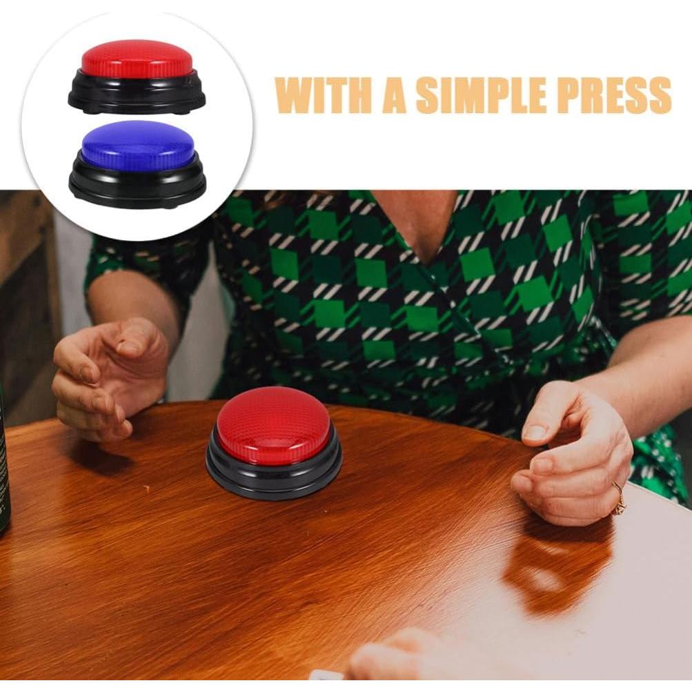 Botones de Respuesta Toyvian para Juegos de Fiesta y Aula, 2pcs