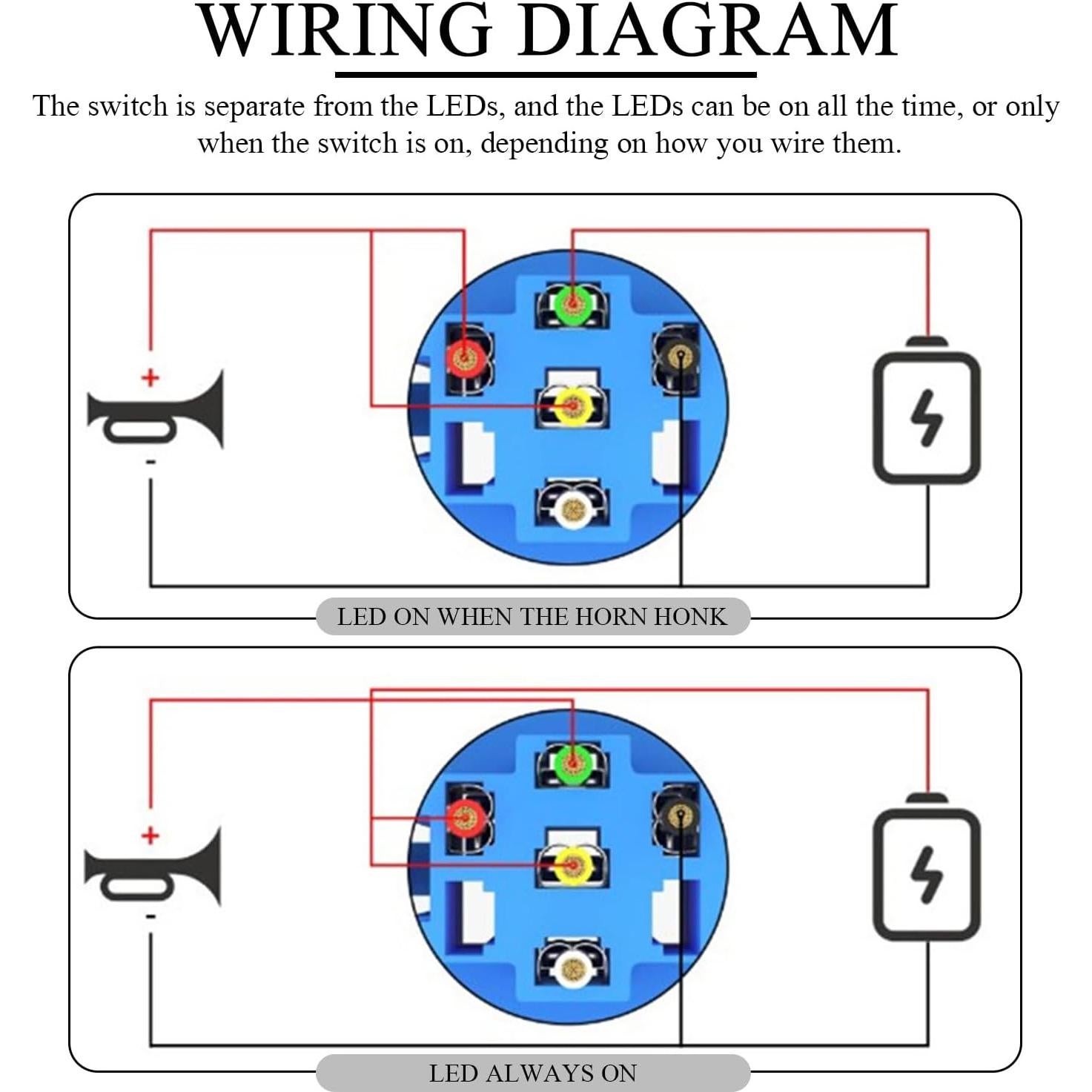 Interruptor de Botón Momentáneo FSTURIOS 16mm Azul 12V