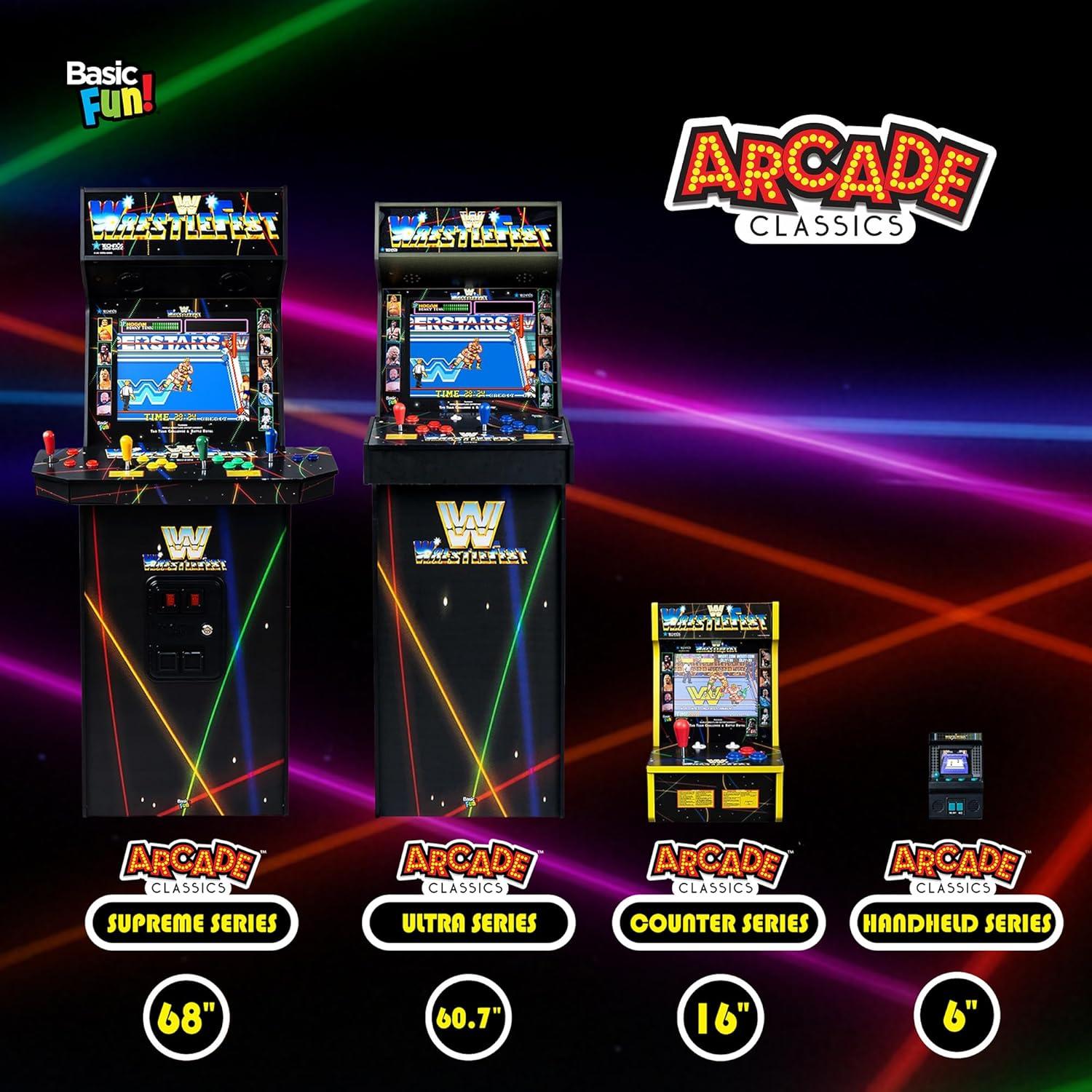 Juego de Arcade Clásicos WWE - 4 Juegos en 1 - Pantalla 8"